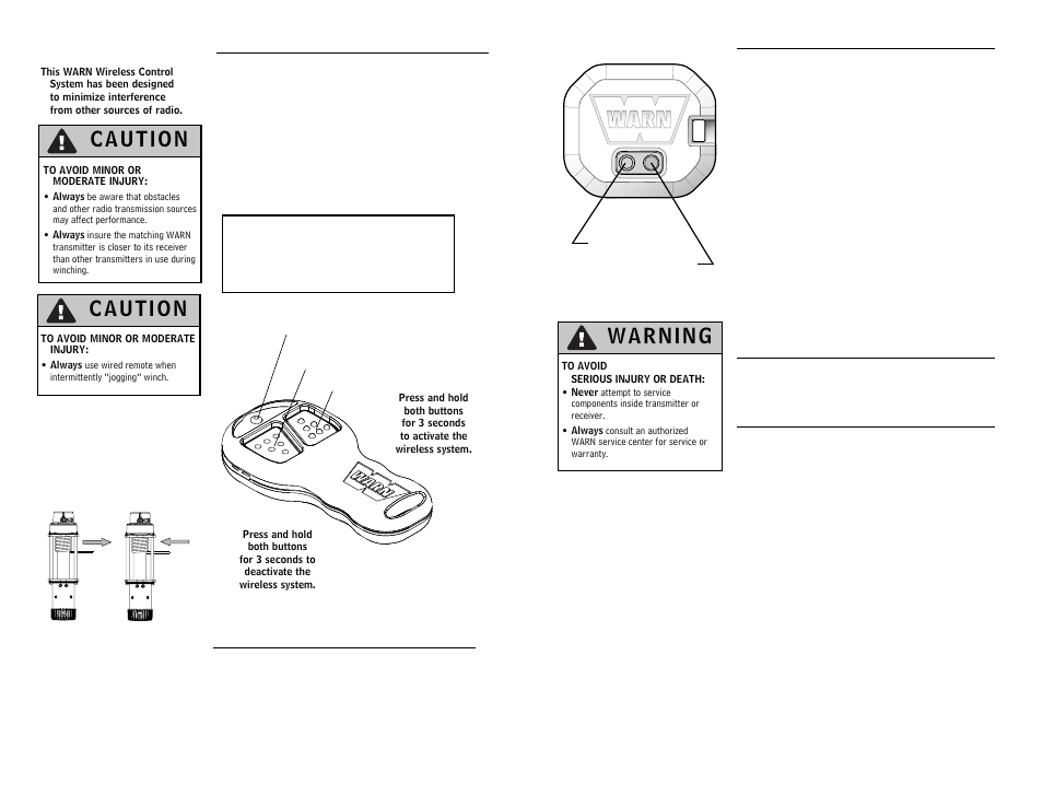 WARN WIRELESS CONTROL SYSTEM 90287 User Manual | Page 5 / 42