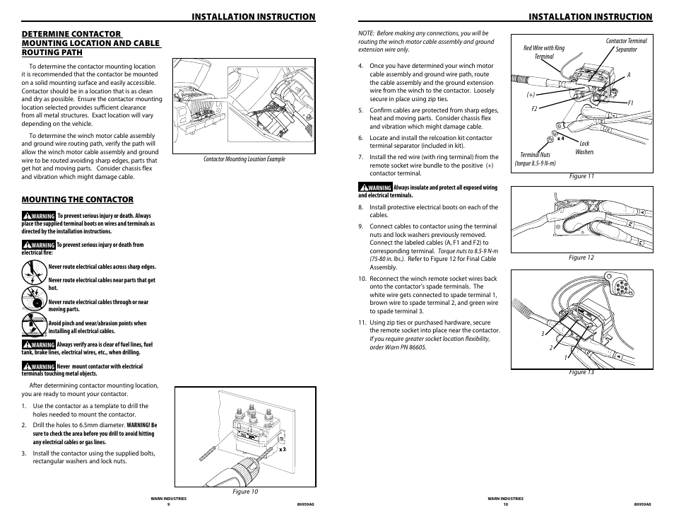 Installation instruction | WARN ZEON CONTROL PACK RELOCATION KIT 78 User Manual | Page 7 / 8