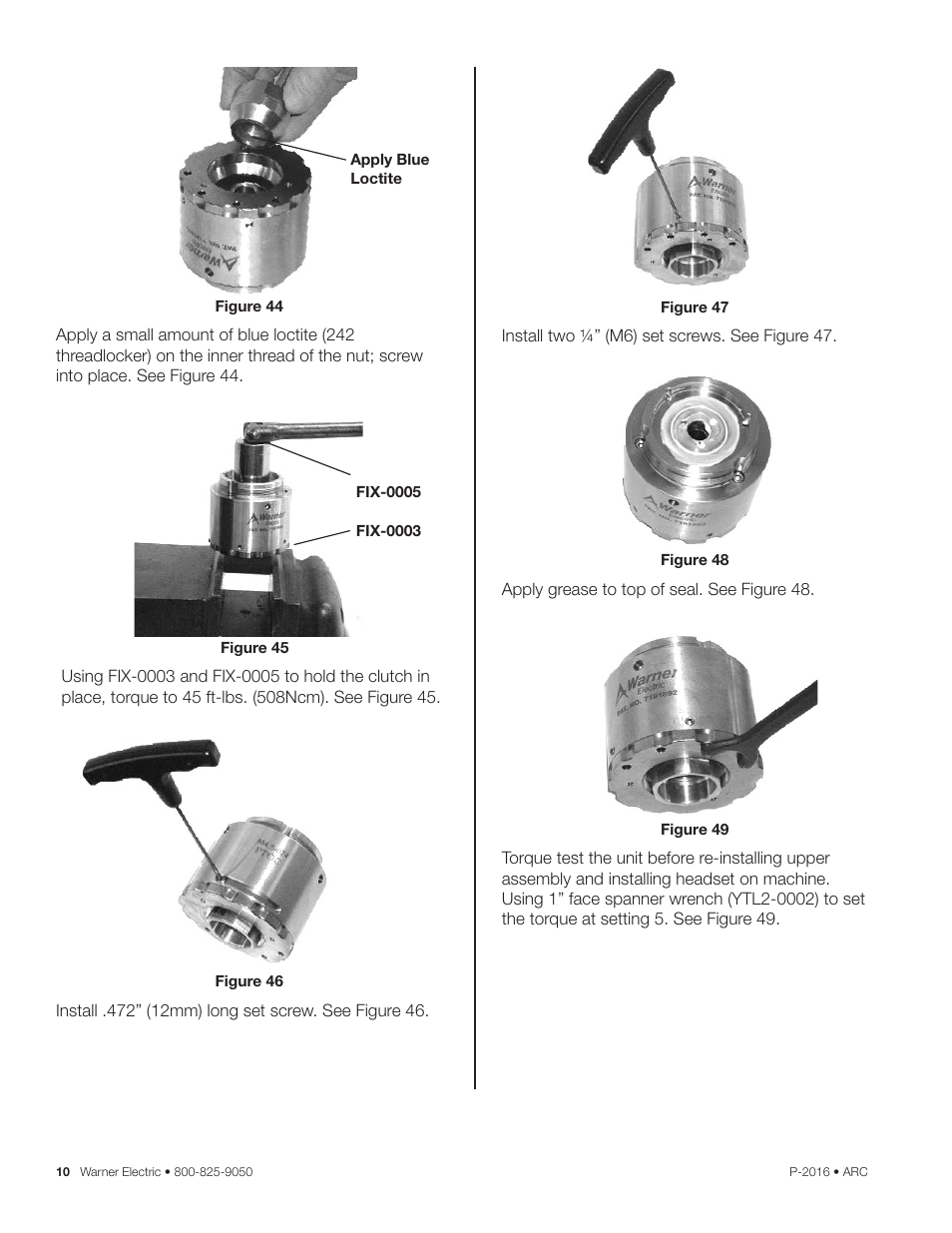 Warner Electric ARC 2000 User Manual | Page 10 / 16