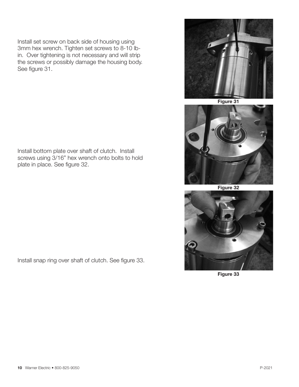 Warner Electric Dairy Cap Chuck User Manual | Page 10 / 24