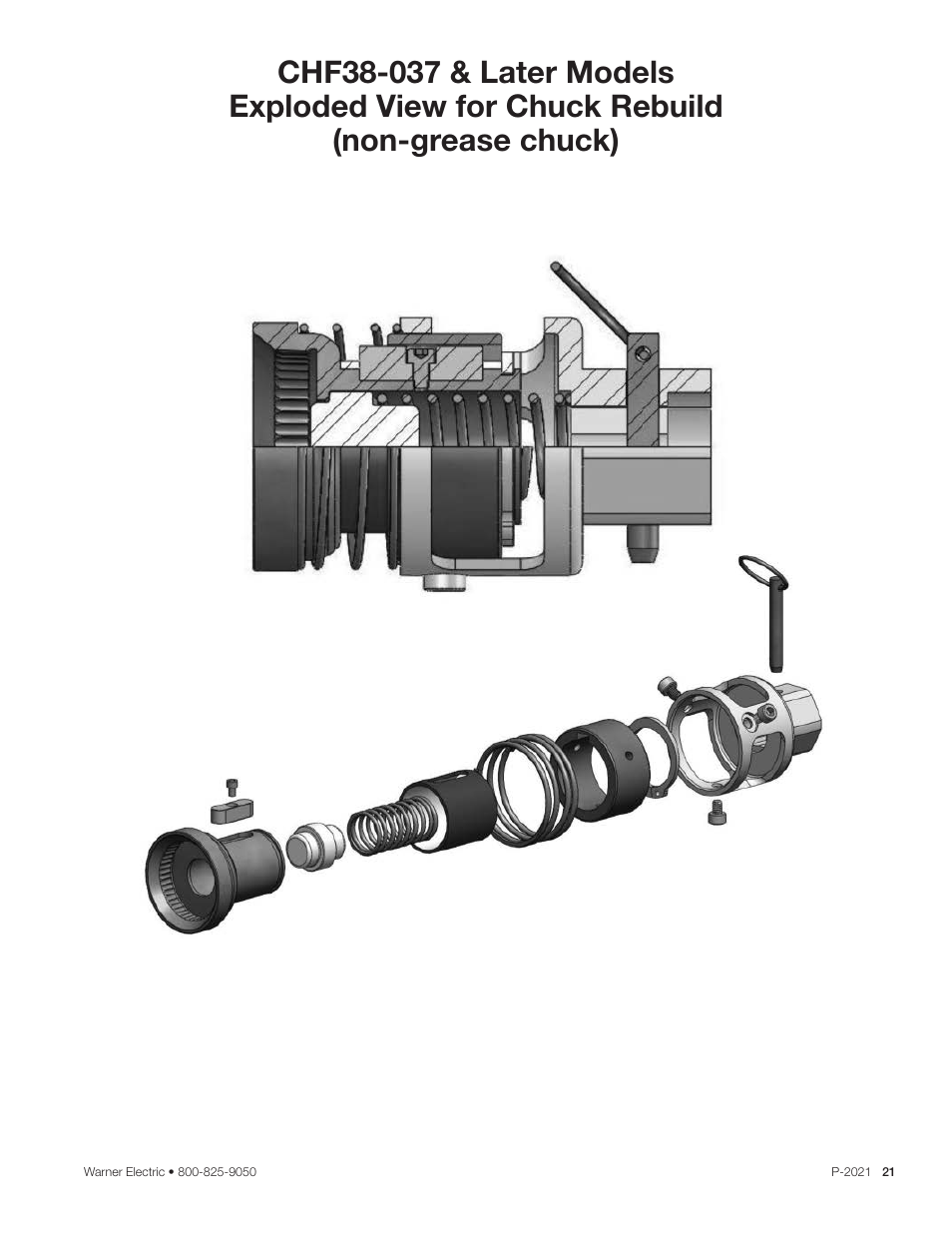 Warner Electric Dairy Cap Chuck User Manual | Page 21 / 24