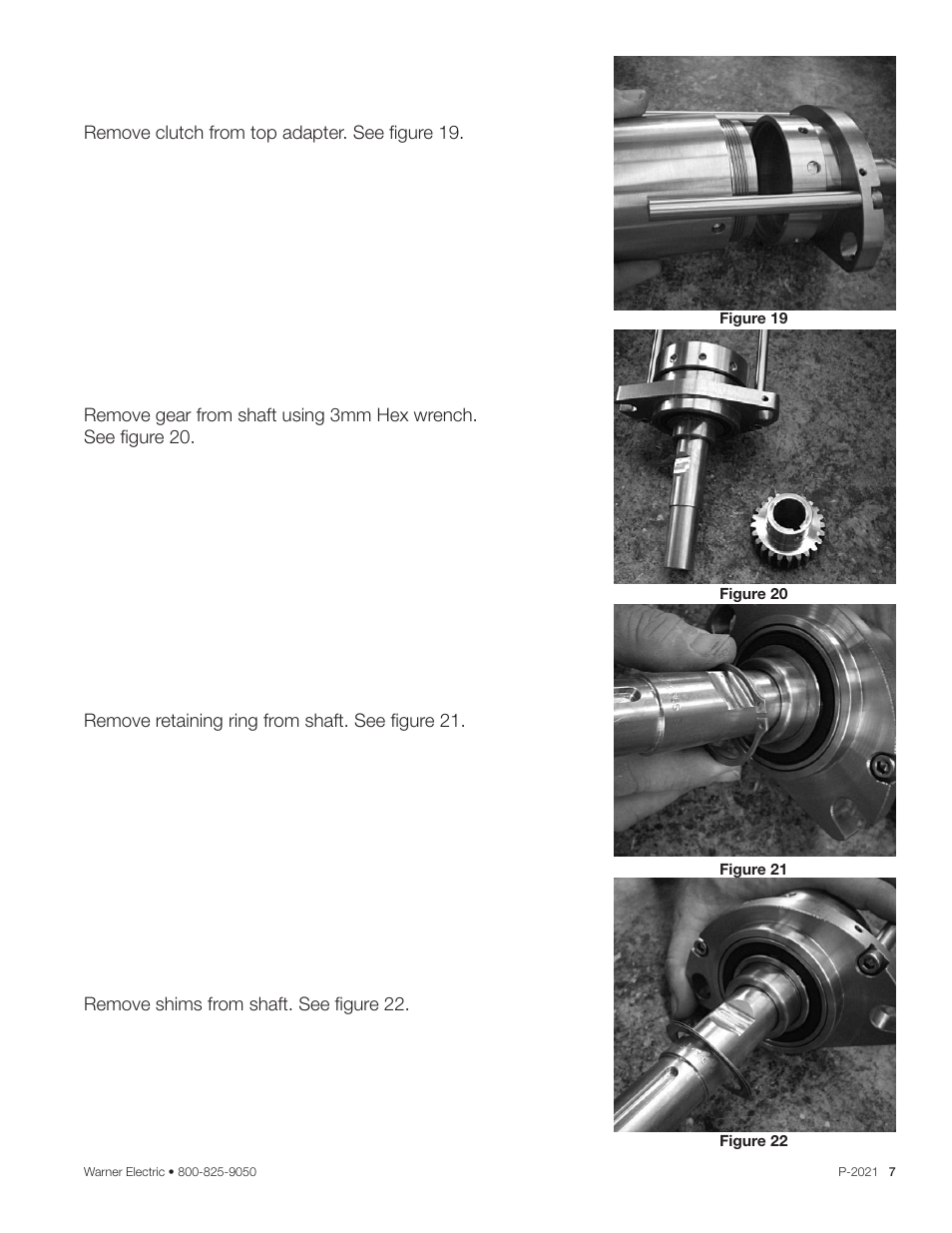 Warner Electric Dairy Cap Chuck User Manual | Page 7 / 24