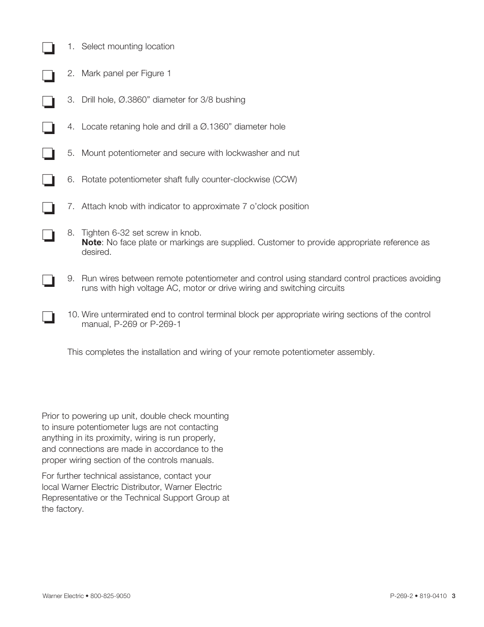 Warner Electric CBC-300 User Manual | Page 3 / 4