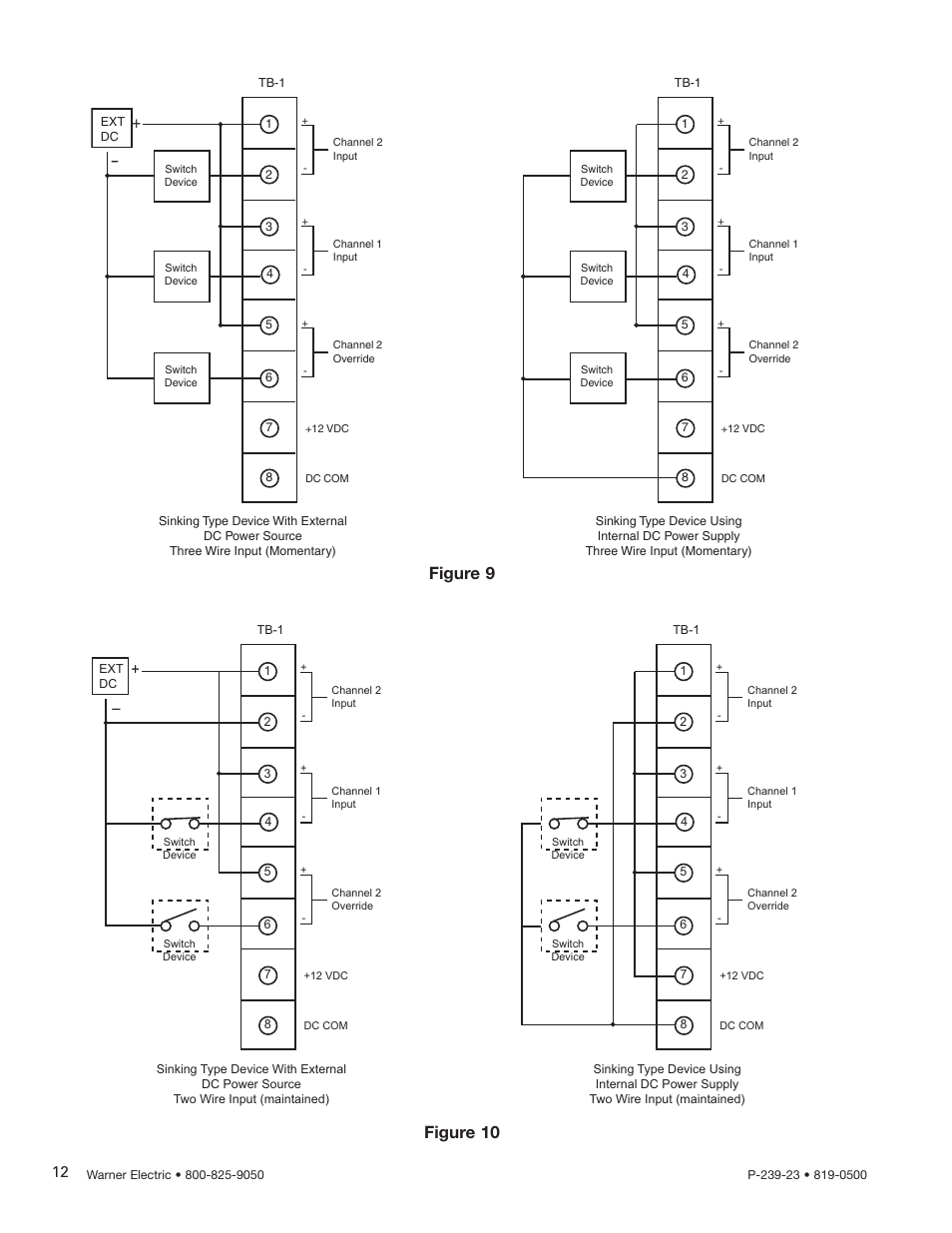 Figure 10 figure 9 | Warner Electric CBC-450 User Manual | Page 12 / 56