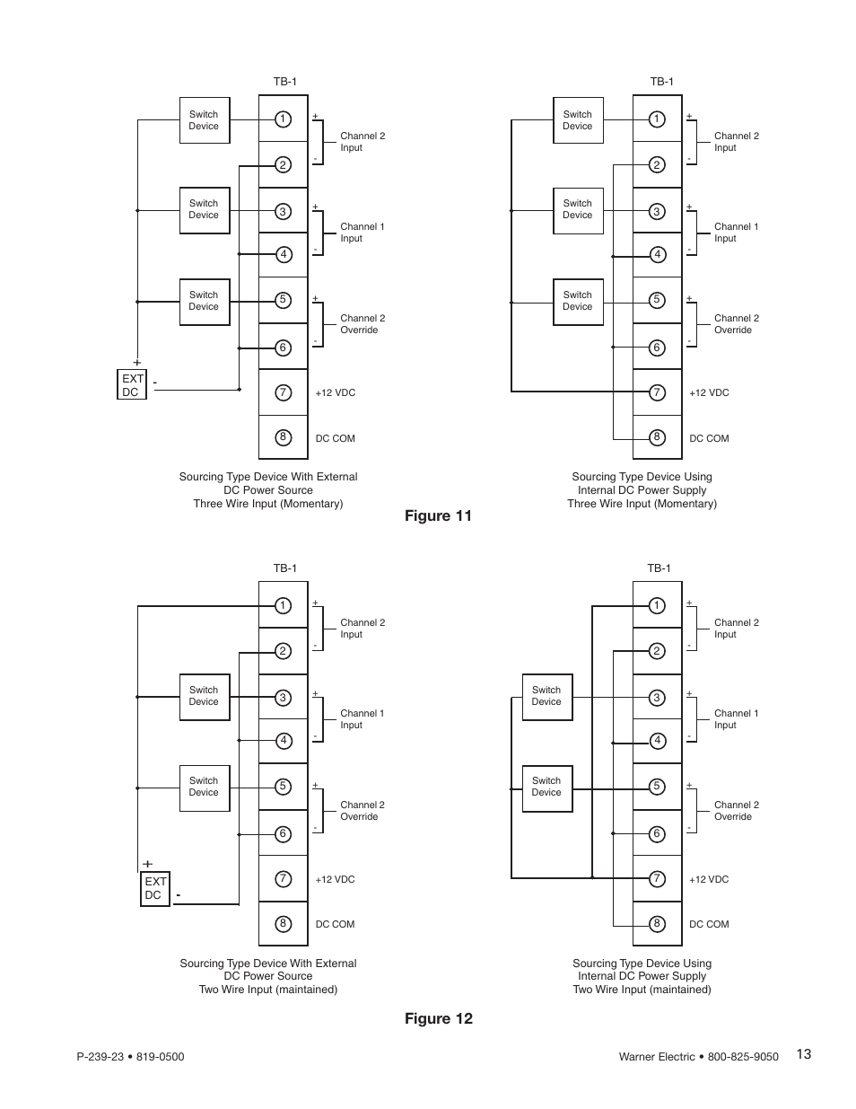 Figure 12 figure 11 | Warner Electric CBC-450 User Manual | Page 13 / 56