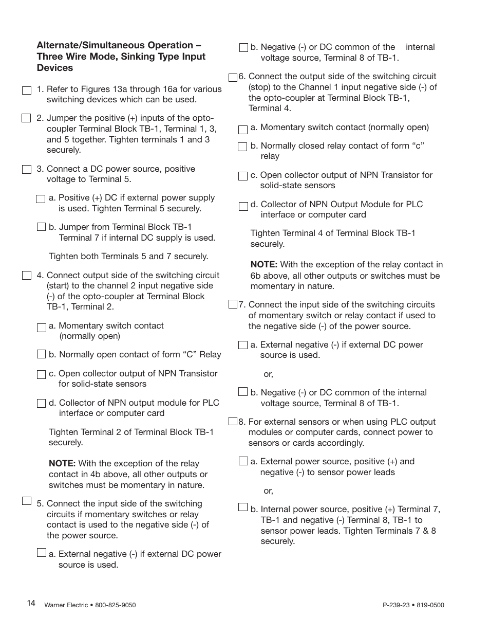 Warner Electric CBC-450 User Manual | Page 14 / 56