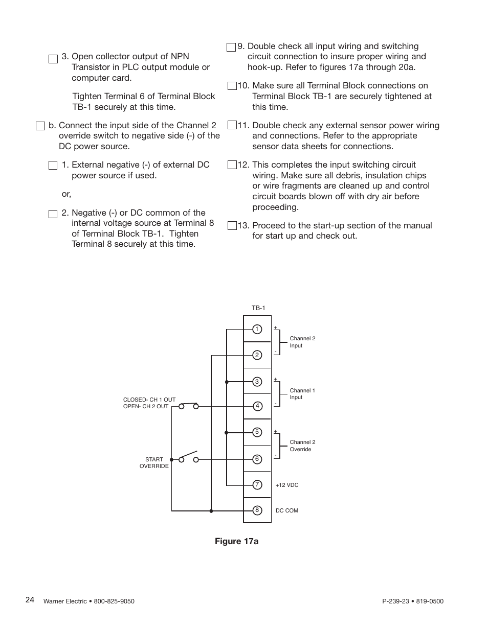Figure 17a | Warner Electric CBC-450 User Manual | Page 24 / 56