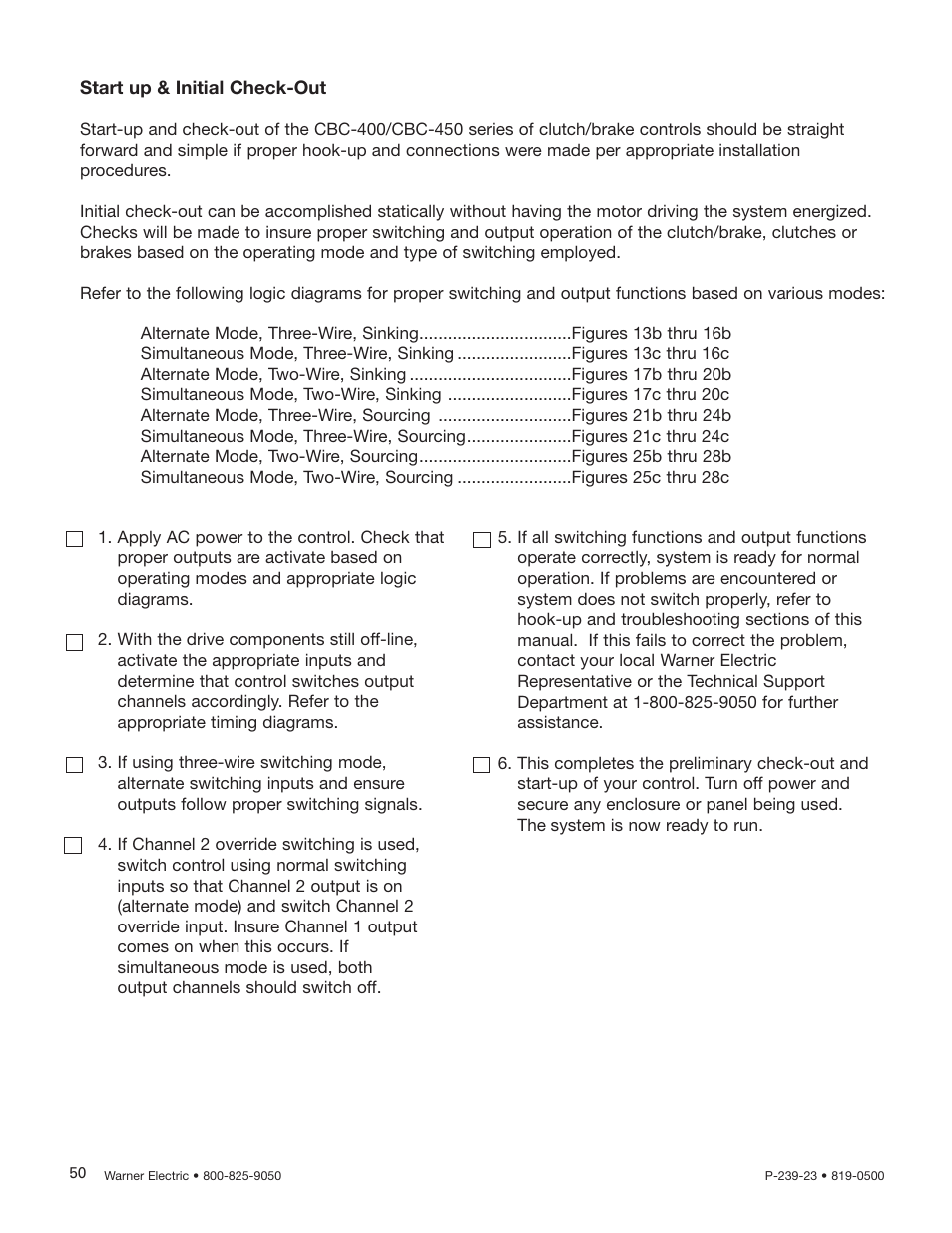 Warner Electric CBC-450 User Manual | Page 50 / 56