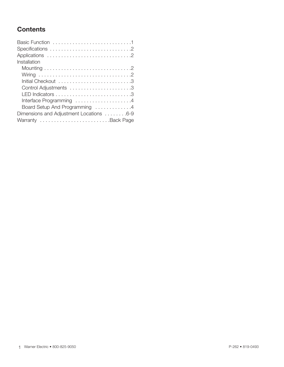 Warner Electric MCS-131 User Manual | Page 2 / 11