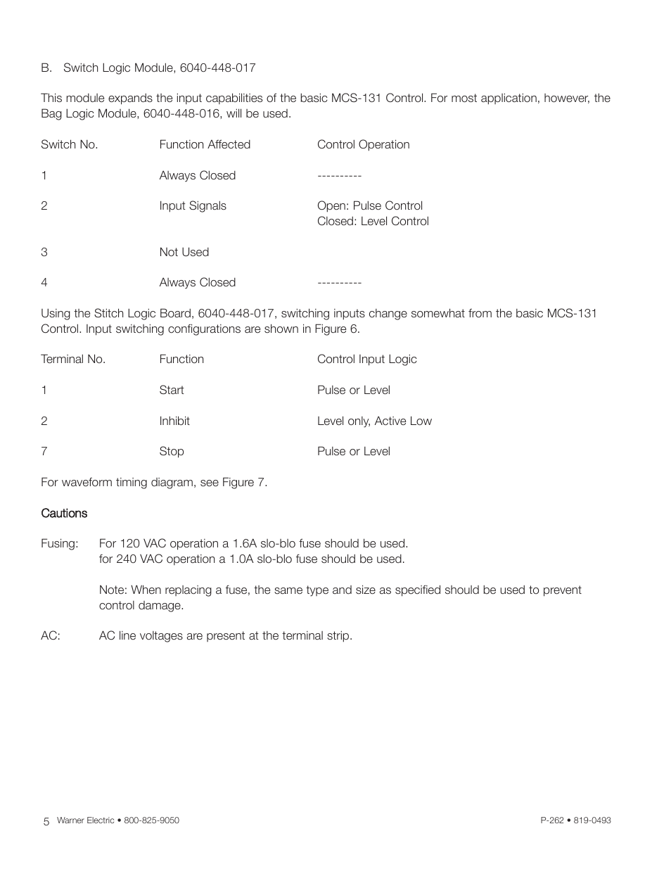 Warner Electric MCS-131 User Manual | Page 6 / 11