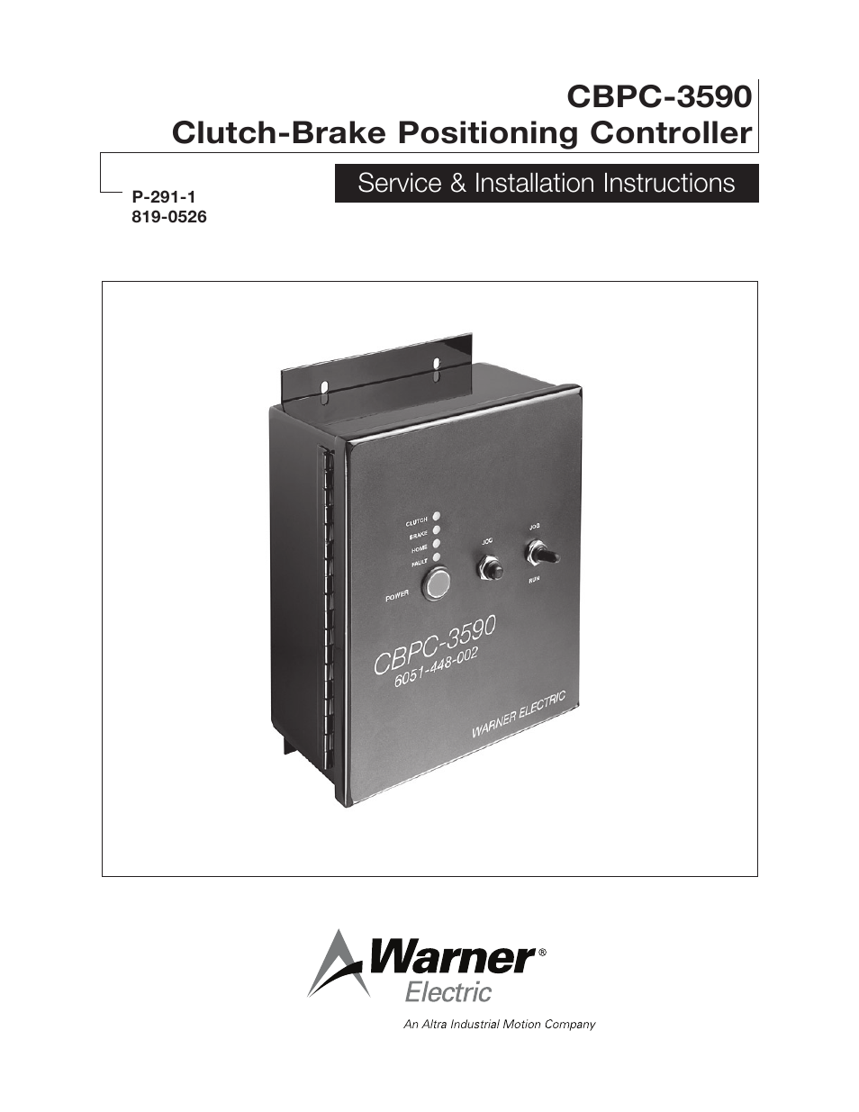 Warner Electric CBPC-3590 User Manual | 22 pages