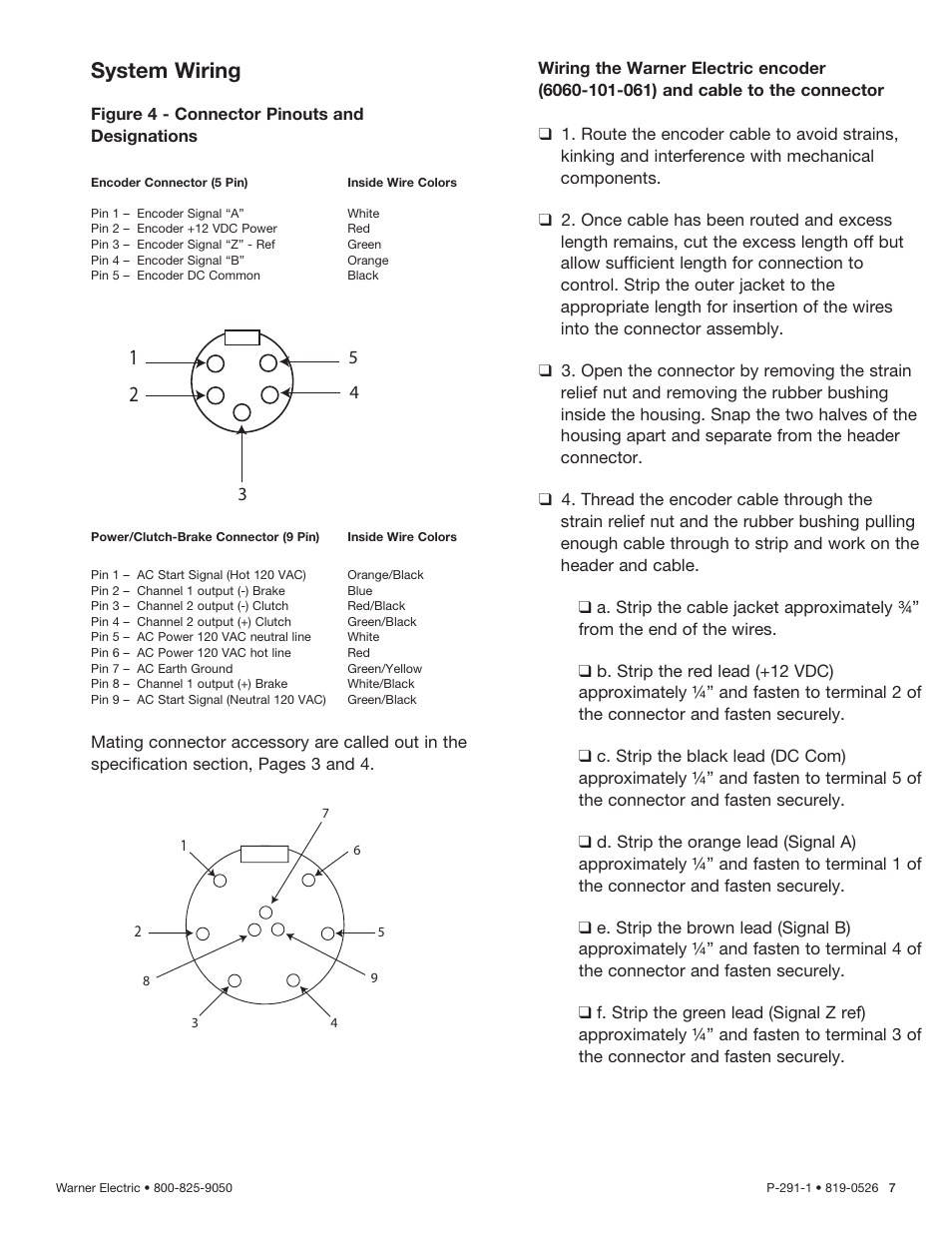 System wiring | Warner Electric CBPC-3590 User Manual | Page 7 / 22