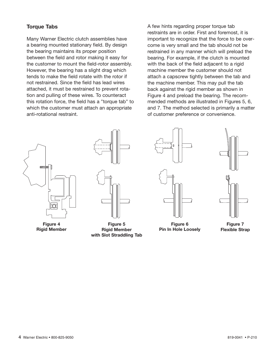 Warner Electric Electro-Clutch EC-375, EC-475, EC-650, EC-825, EC-1000, EC-1225 User Manual | Page 4 / 20