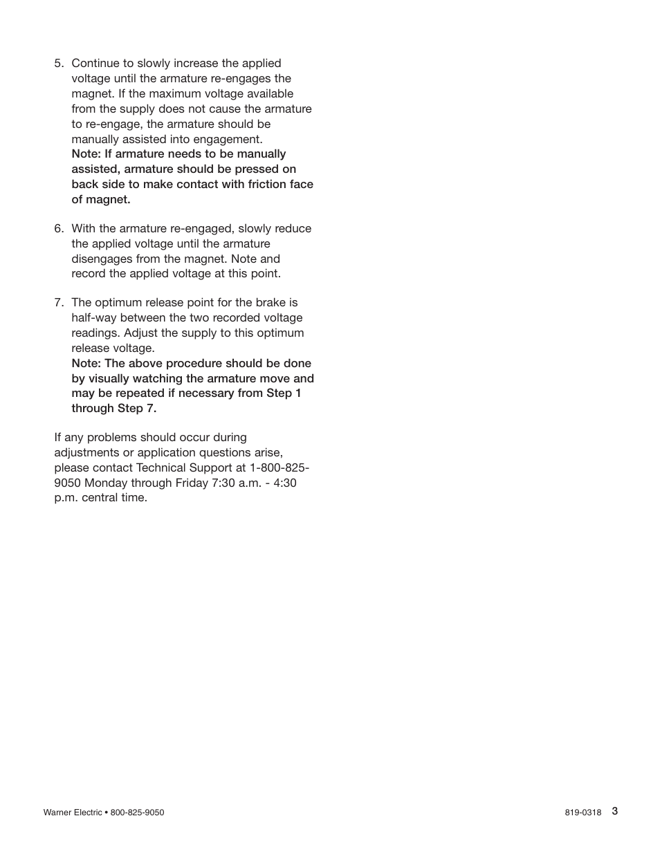 Warner Electric Electrically Released Permanent Magnet Clutch Compatible Modules User Manual | Page 3 / 4