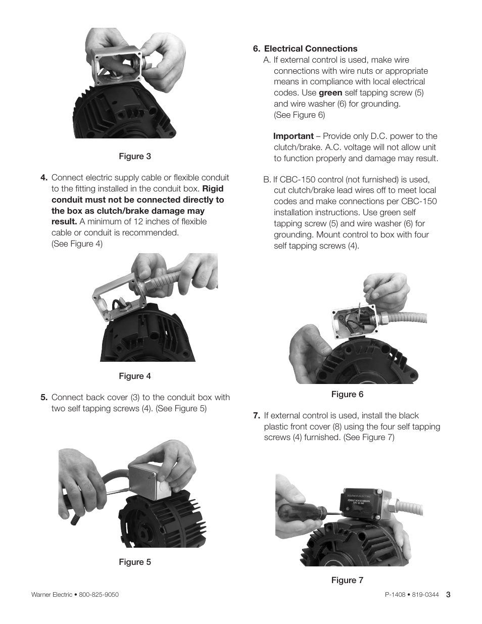 Warner Electric 5370-101-042 Conduit Box Kit User Manual | Page 3 / 4