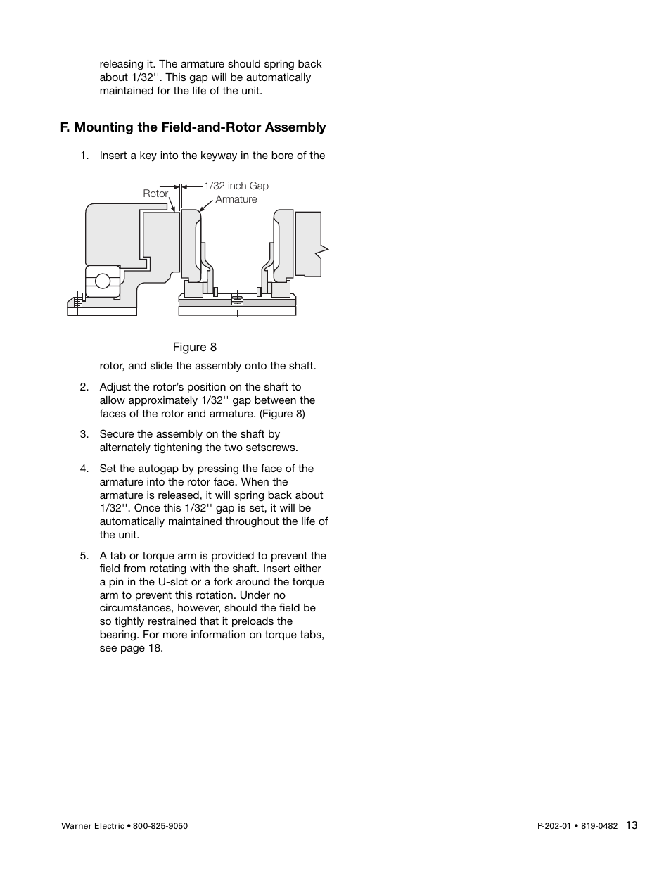 Warner Electric SFPBC-500, SFPBC-650 User Manual | Page 13 / 46