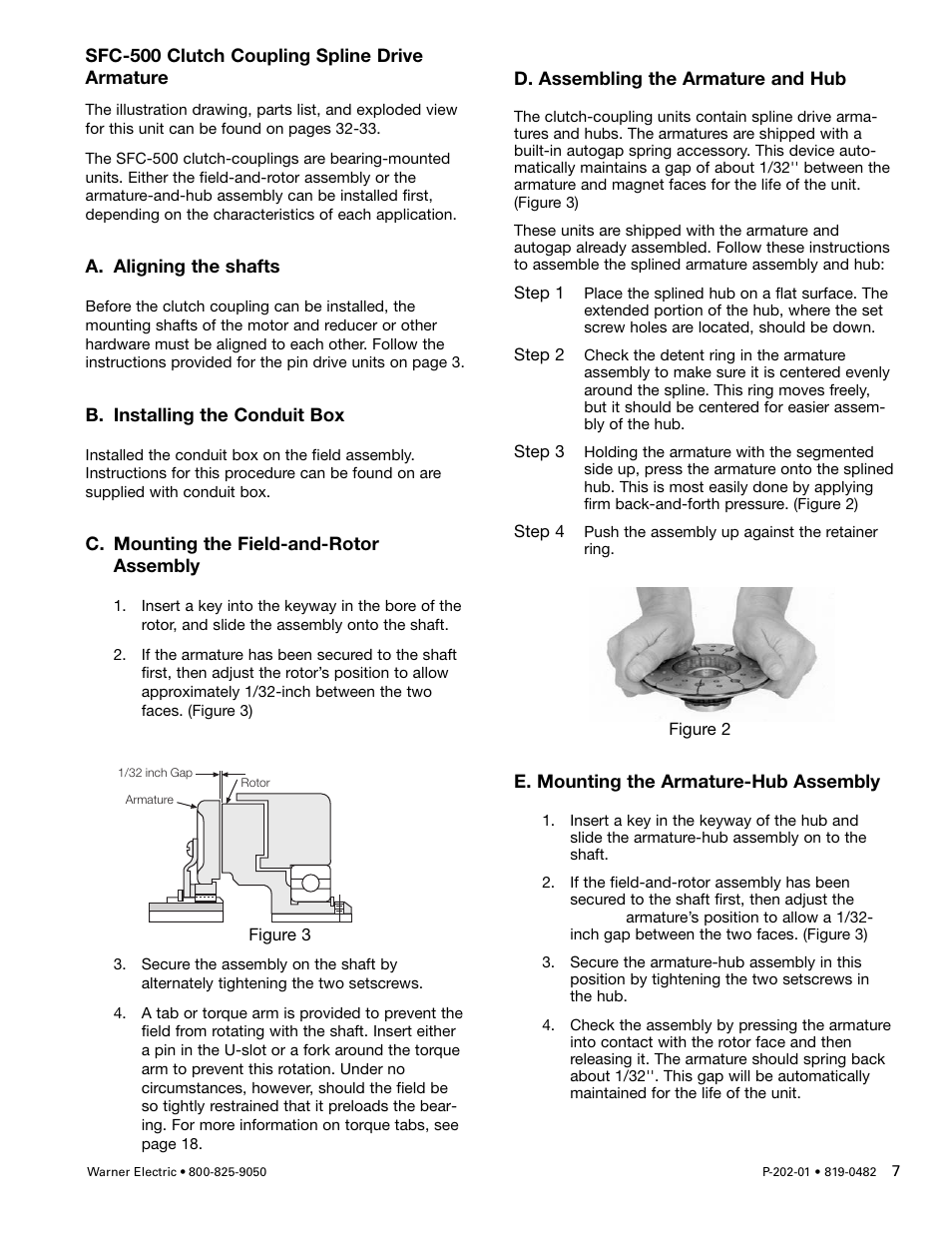 Warner Electric SFPBC-500, SFPBC-650 User Manual | Page 7 / 46