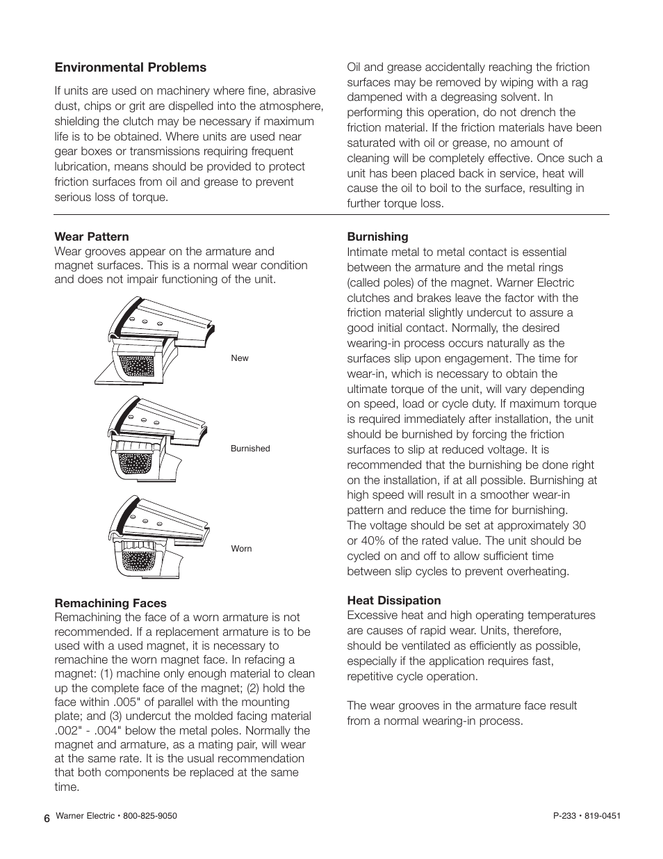 Warner Electric General Trouble Shooting User Manual | Page 6 / 7