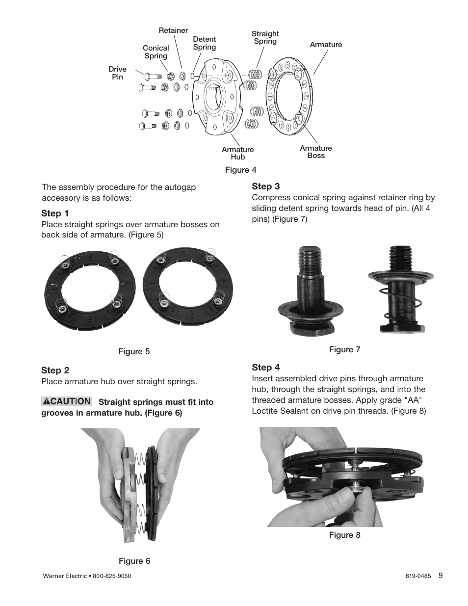 Warner Electric PB-650 Pin Drive User Manual | Page 9 / 24