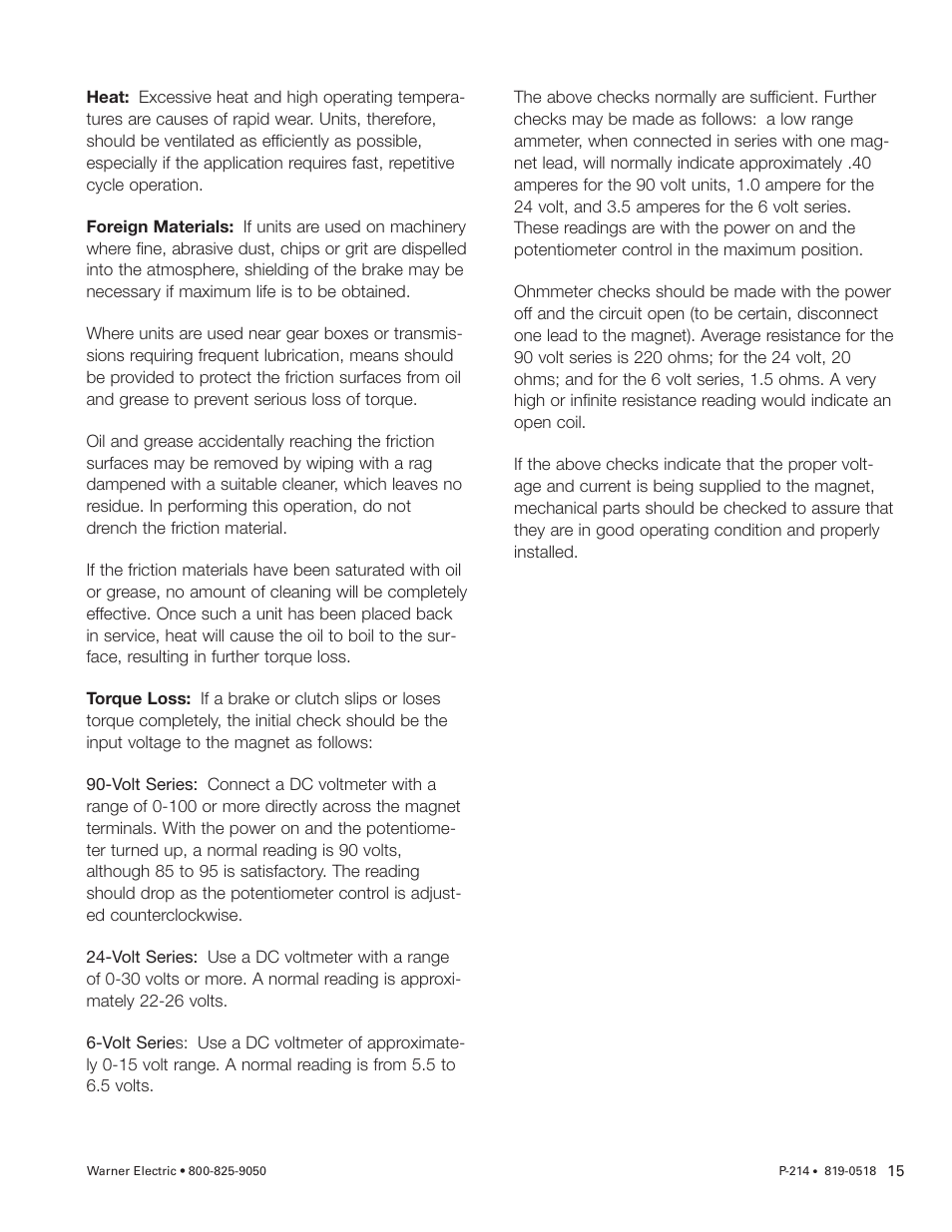Warner Electric PCBC-1525_1225 User Manual | Page 15 / 30