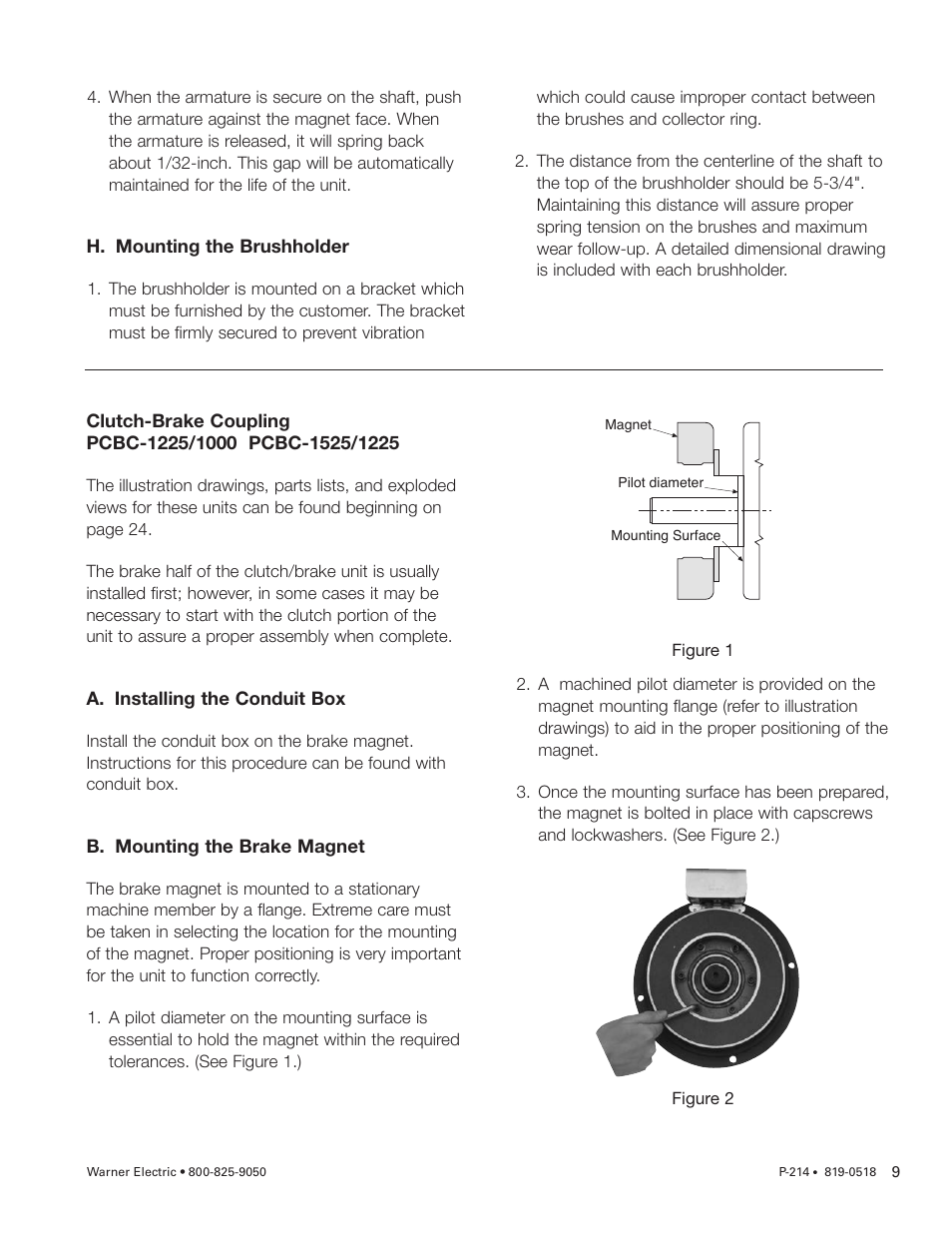 Warner Electric PCBC-1525_1225 User Manual | Page 9 / 30