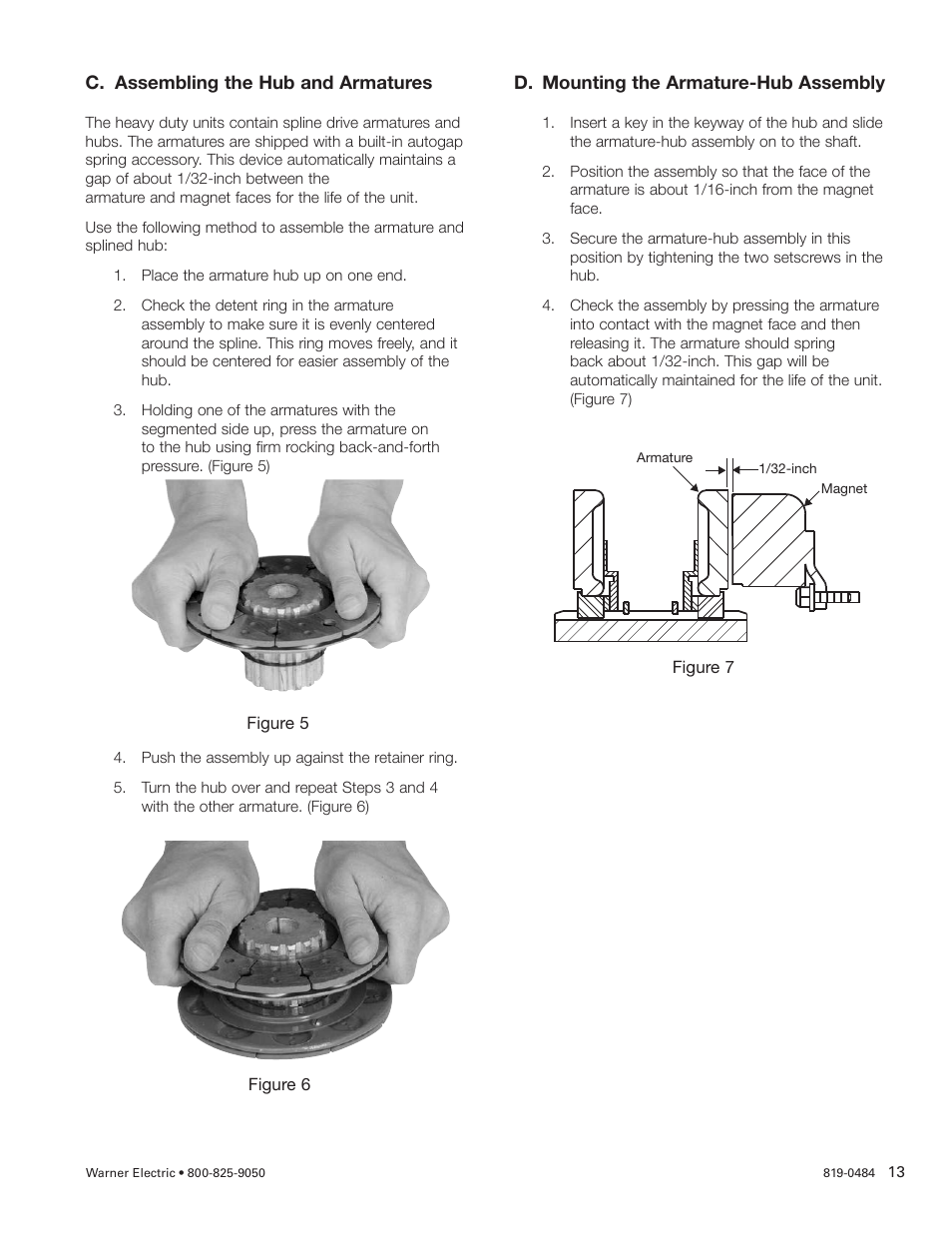 Warner Electric PCBC-500 Clutch_Brake Coupling User Manual | Page 13 / 35