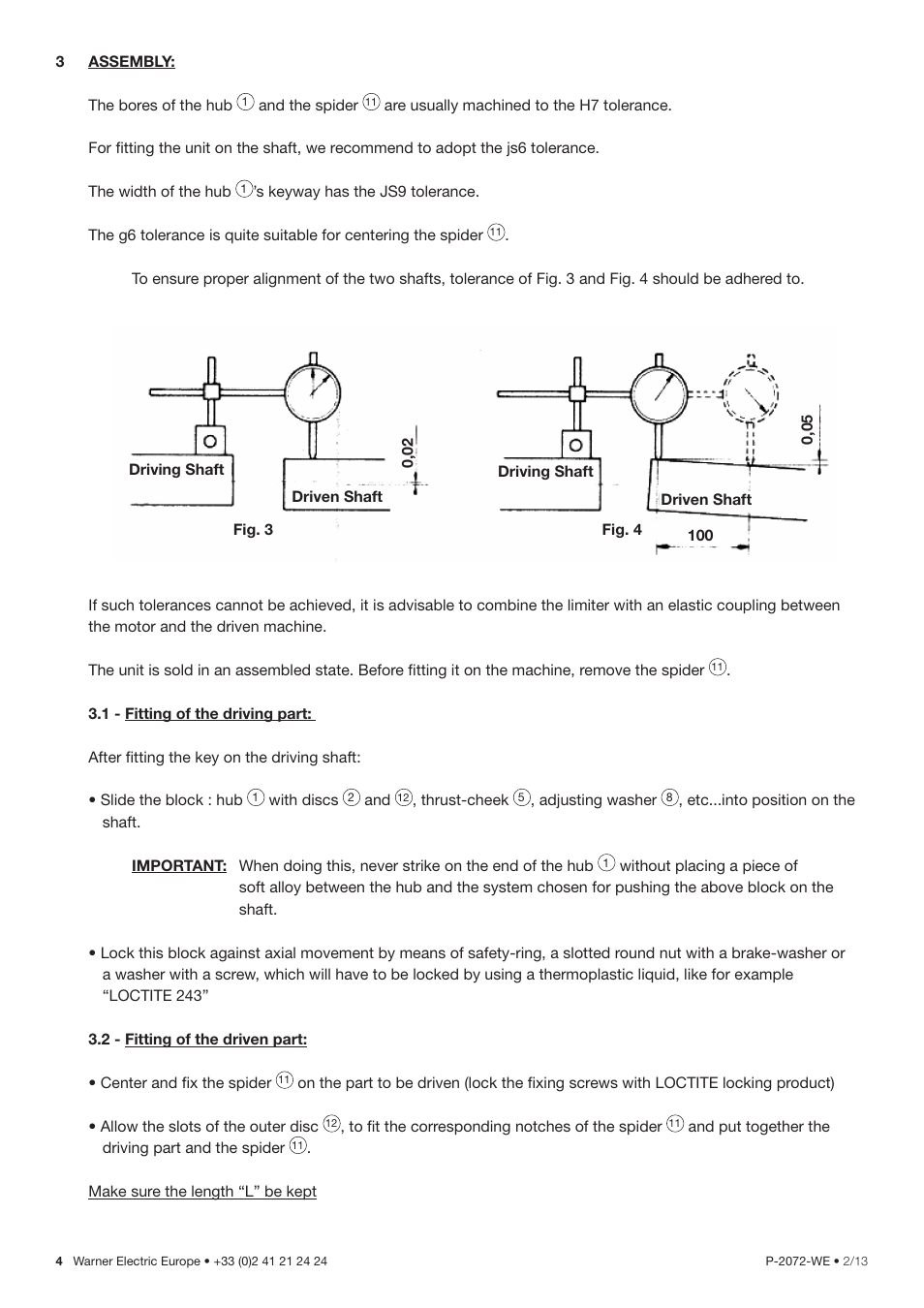 Warner Electric L Series 310 User Manual | Page 4 / 10