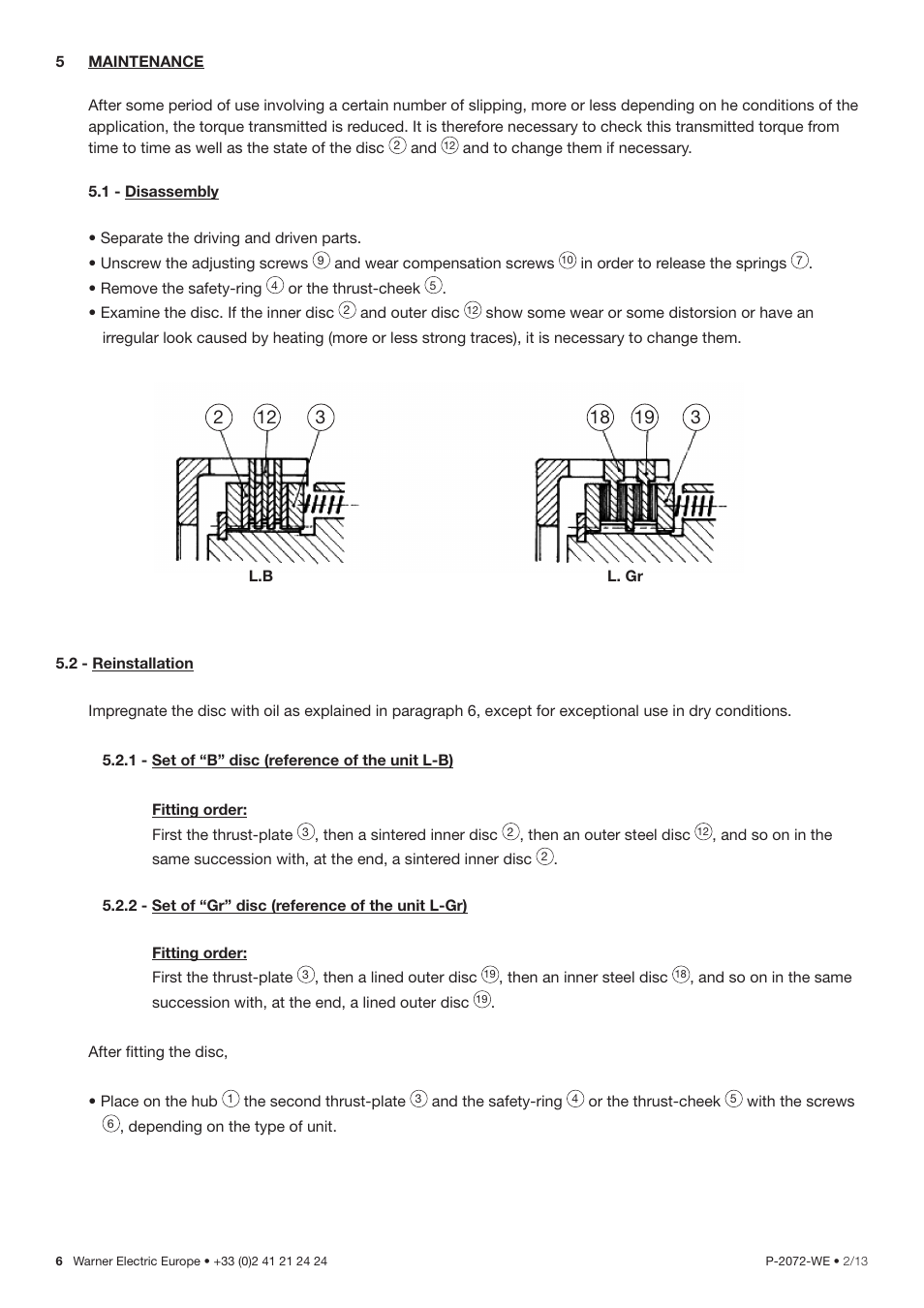 Warner Electric L Series 310 User Manual | Page 6 / 10