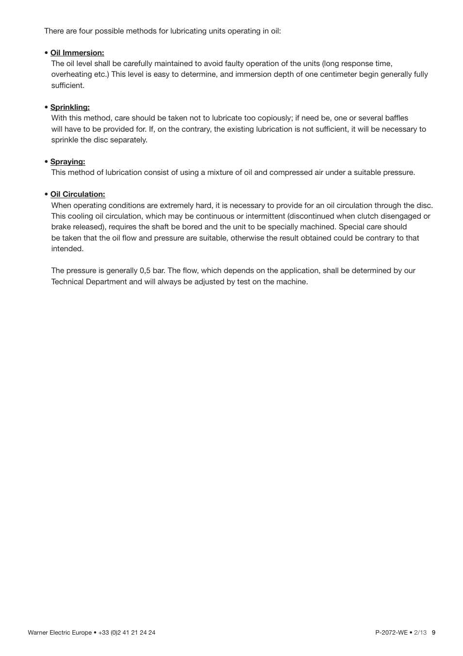 Warner Electric L Series 310 User Manual | Page 9 / 10