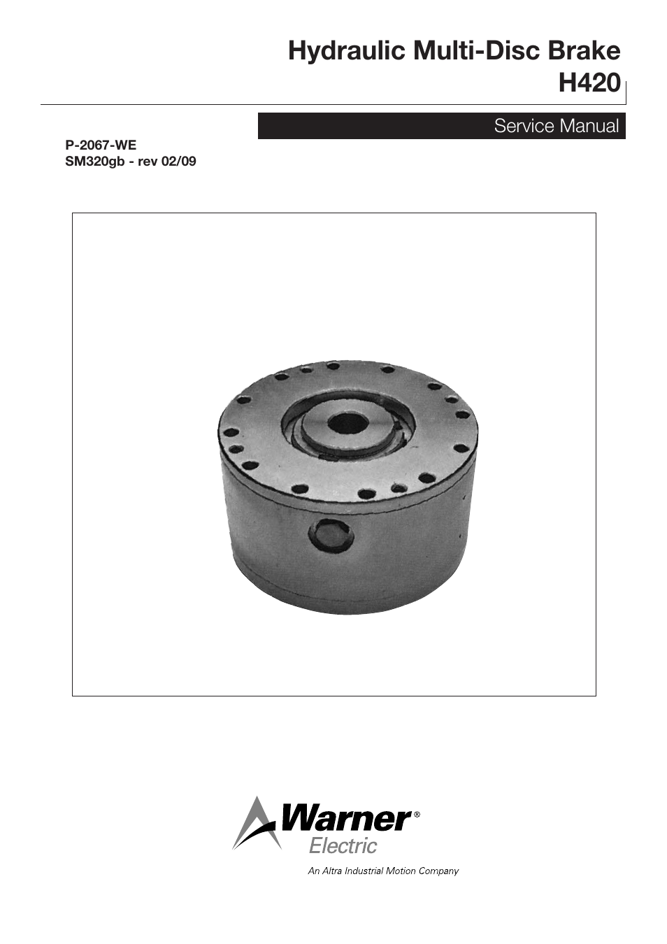 Warner Electric H420 User Manual | 8 pages