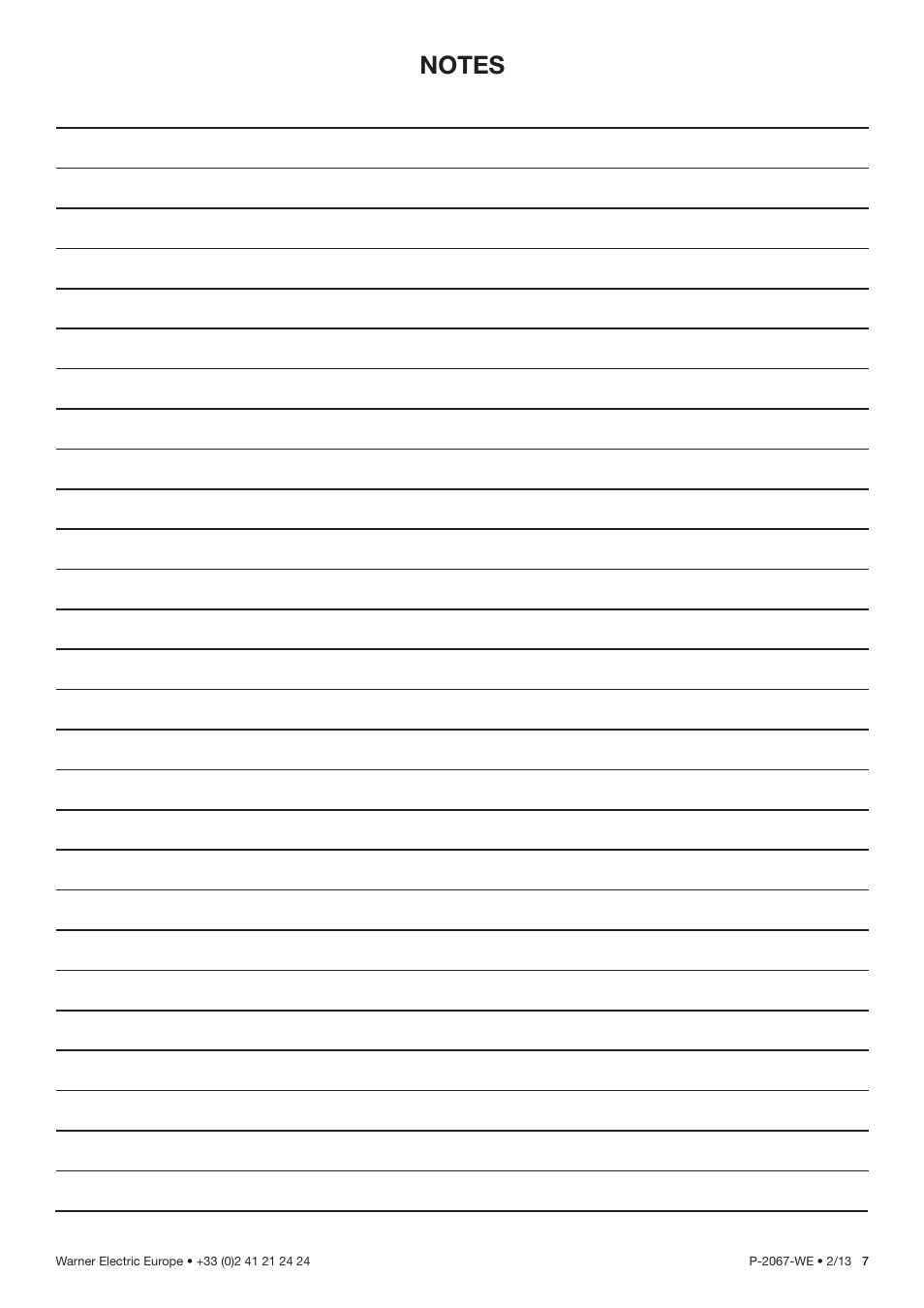 Warner Electric H420 User Manual | Page 7 / 8