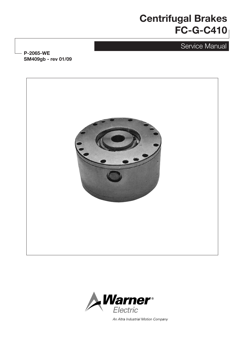 Warner Electric FC-G-C410 User Manual | 8 pages