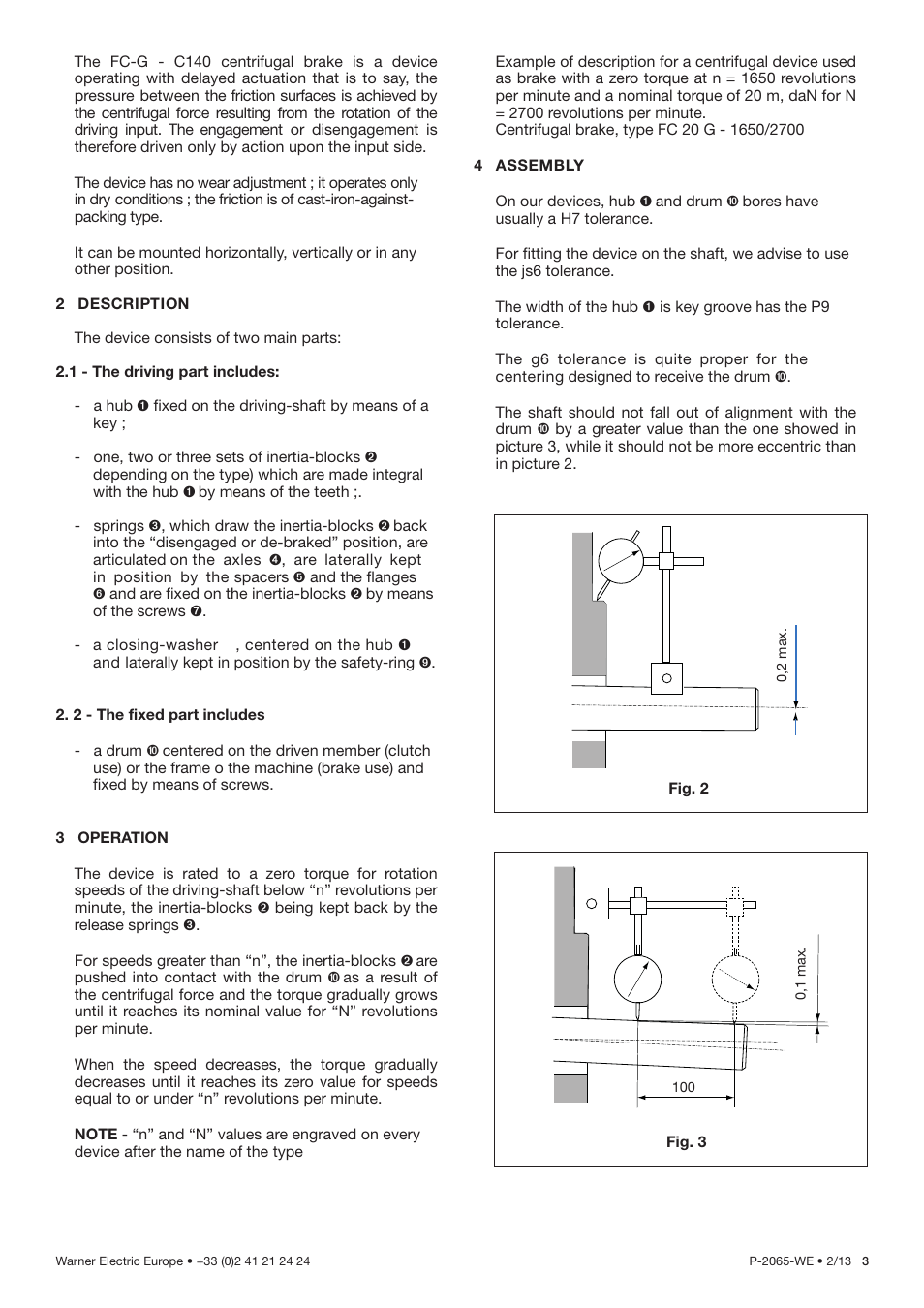 Warner Electric FC-G-C410 User Manual | Page 3 / 8