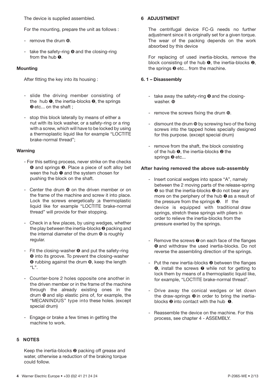 Warner Electric FC-G-C410 User Manual | Page 4 / 8