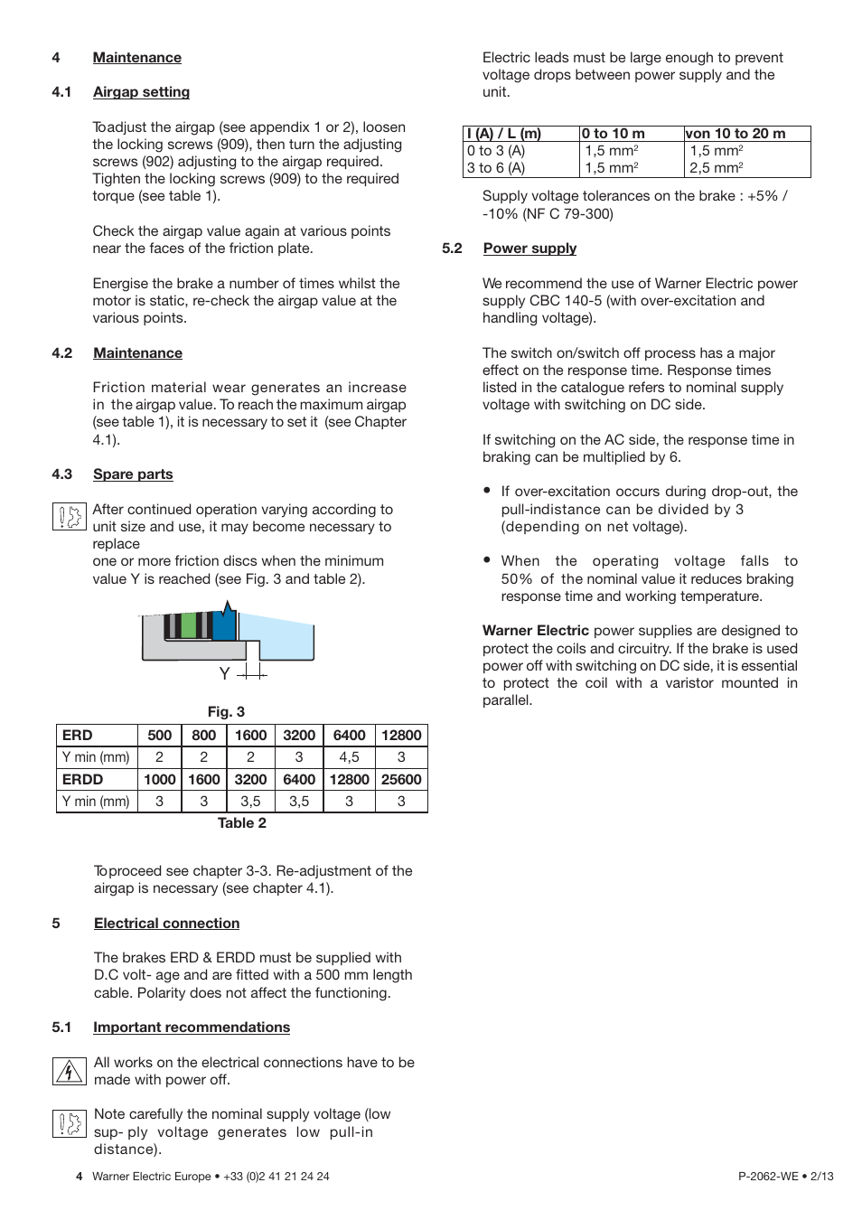 Warner Electric ERDD User Manual | Page 4 / 8