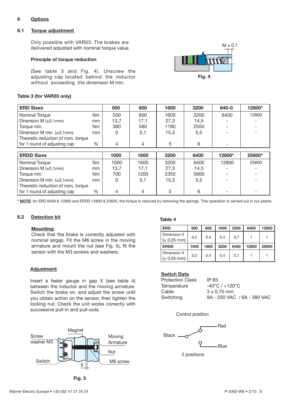 Warner Electric ERDD User Manual | Page 5 / 8