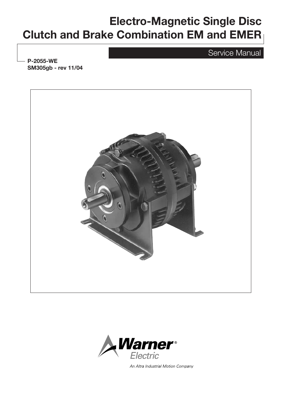 Warner Electric EMER User Manual | 6 pages