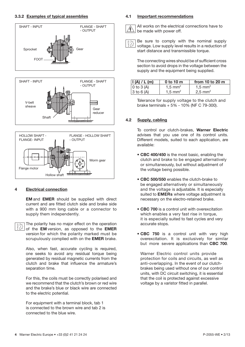 Warner Electric EMER User Manual | Page 4 / 6