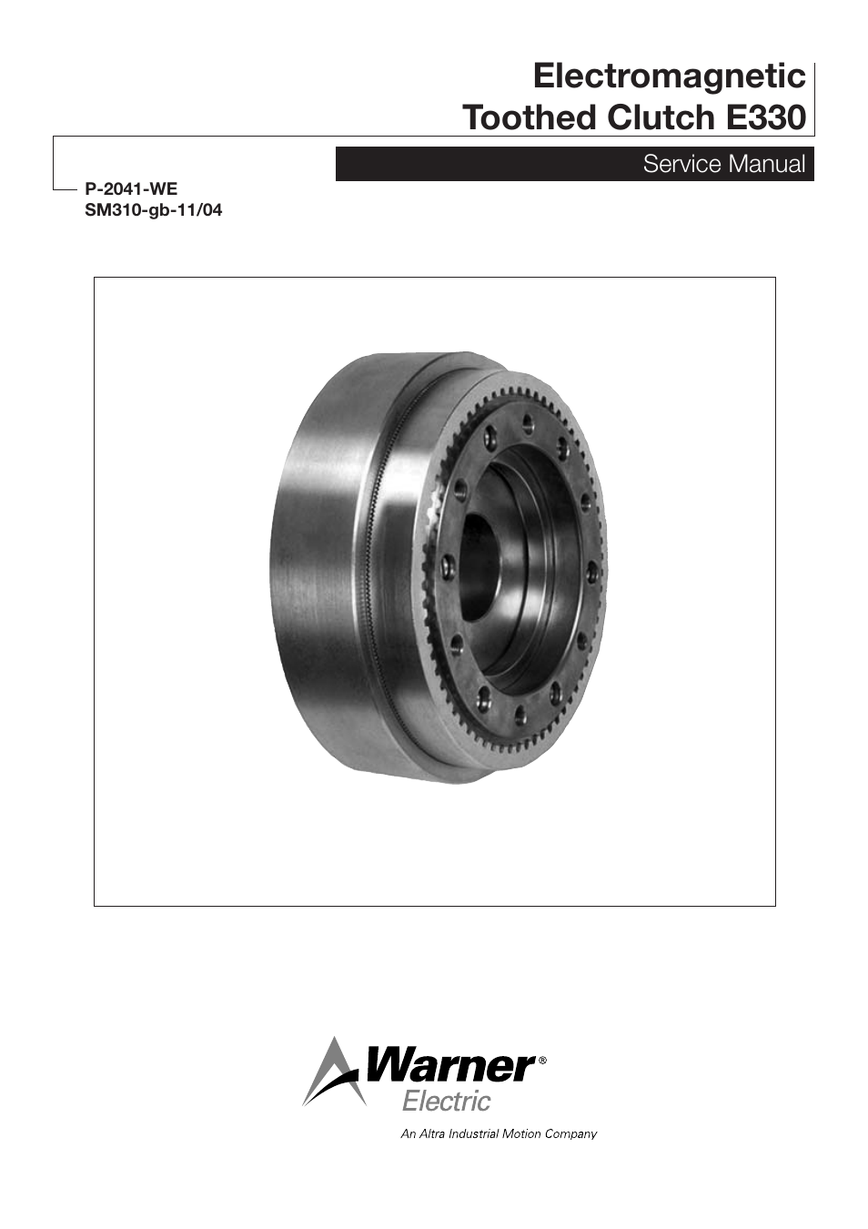 Warner Electric E330 User Manual | 7 pages