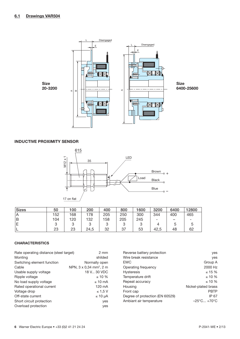 Warner Electric E330 User Manual | Page 6 / 7