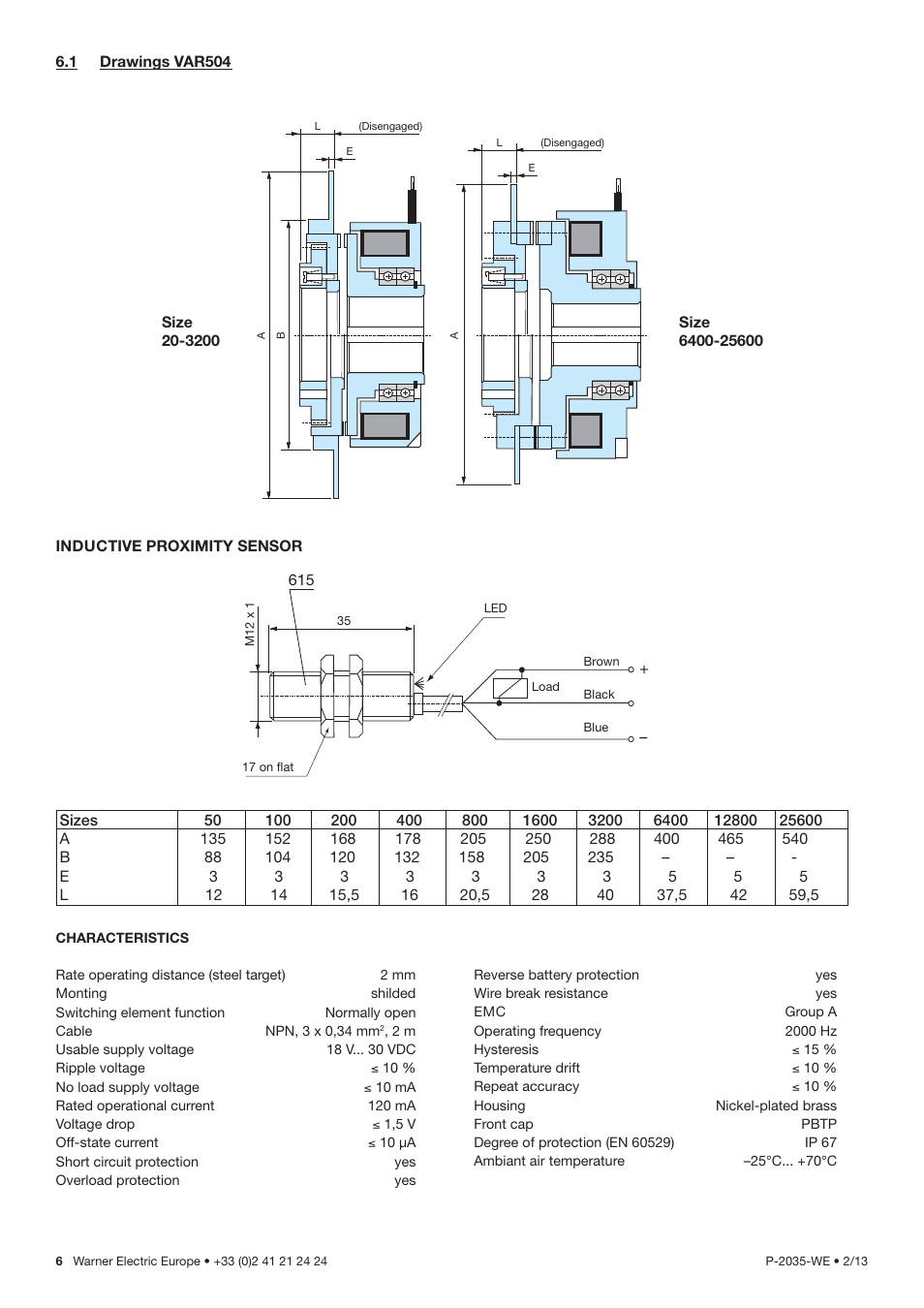 Warner Electric E320 User Manual | Page 6 / 7