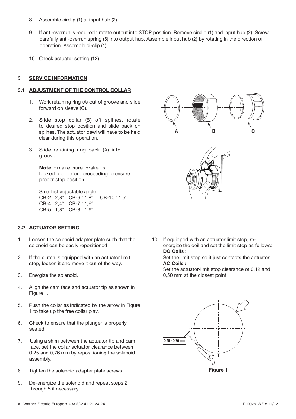 Warner Electric CB & Super CB Series Wrap Spring Clutches & Brakes User Manual | Page 6 / 8