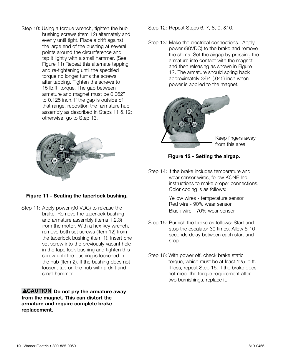 Warner Electric ER-1225 User Manual | Page 10 / 18