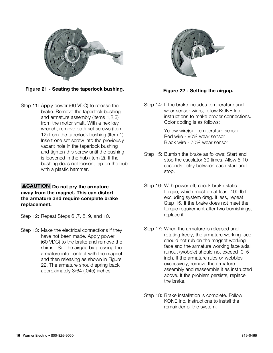 Warner Electric ER-1225 User Manual | Page 16 / 18