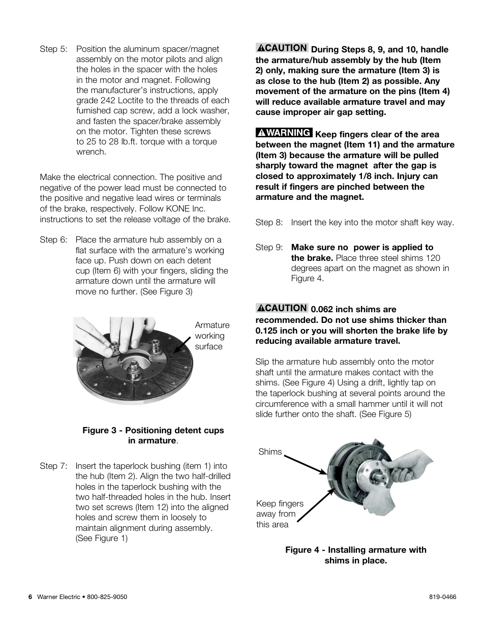 Warner Electric ER-1225 User Manual | Page 6 / 18