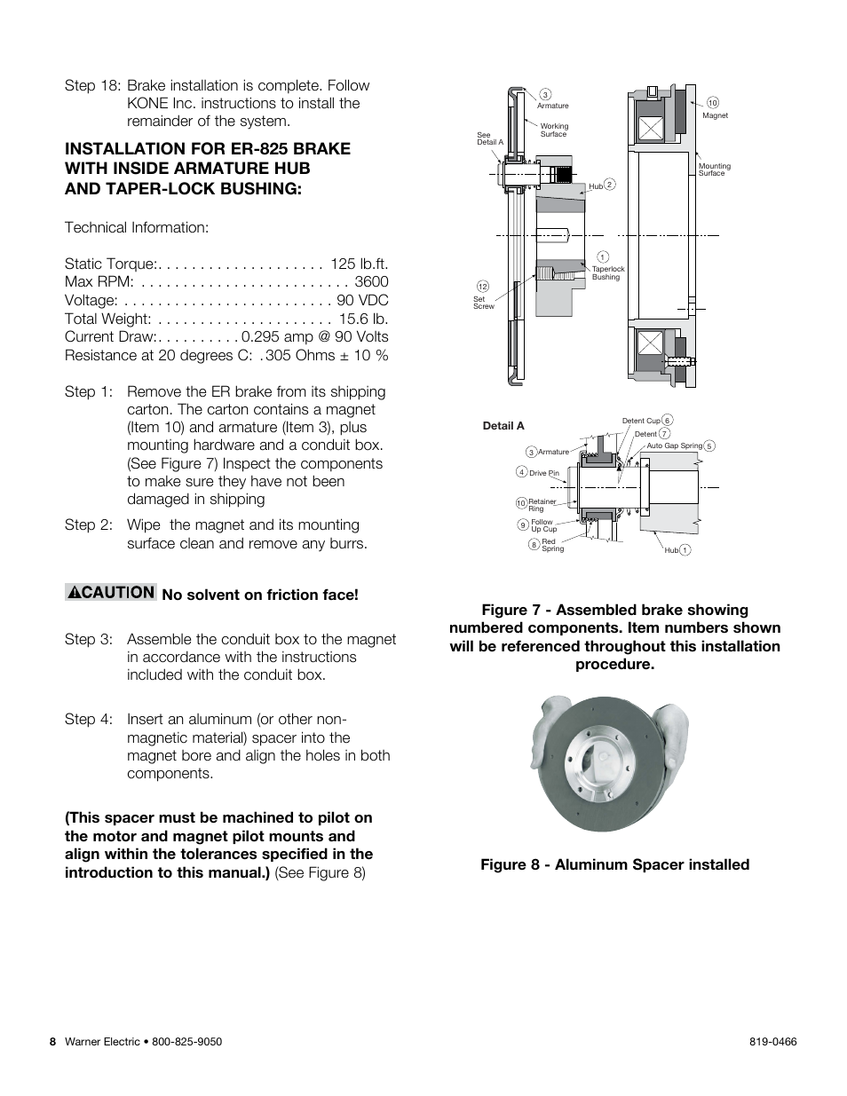 Warner Electric ER-1225 User Manual | Page 8 / 18