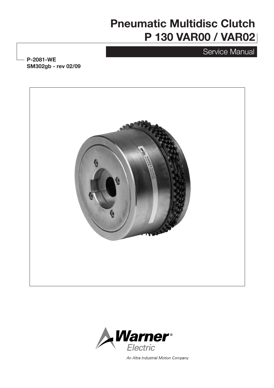 Warner Electric P 130 VAR00_VAR02 User Manual | 6 pages