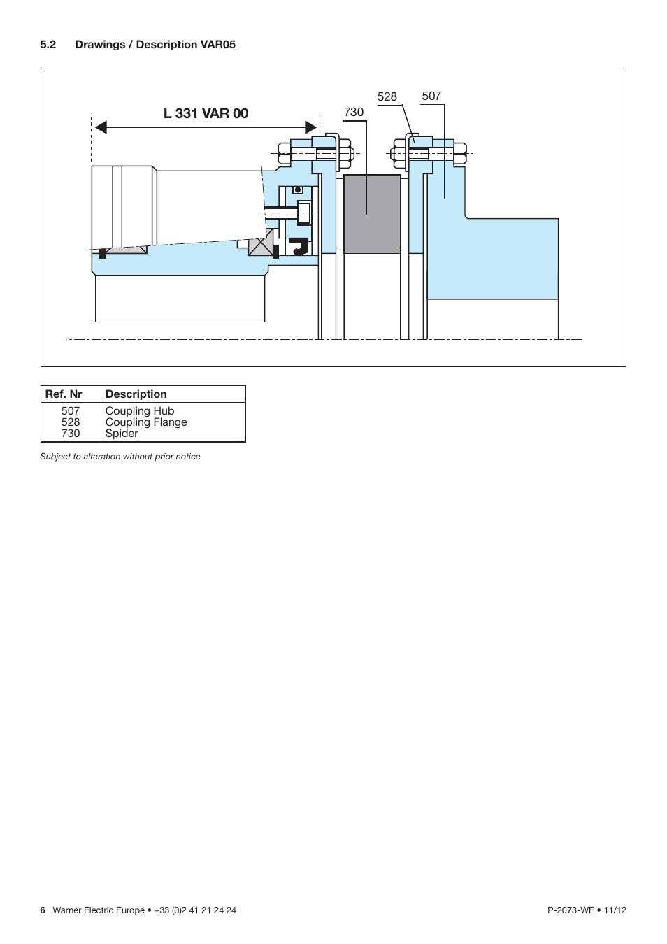 Warner Electric L 331 VAR00_VAR05 User Manual | Page 6 / 8