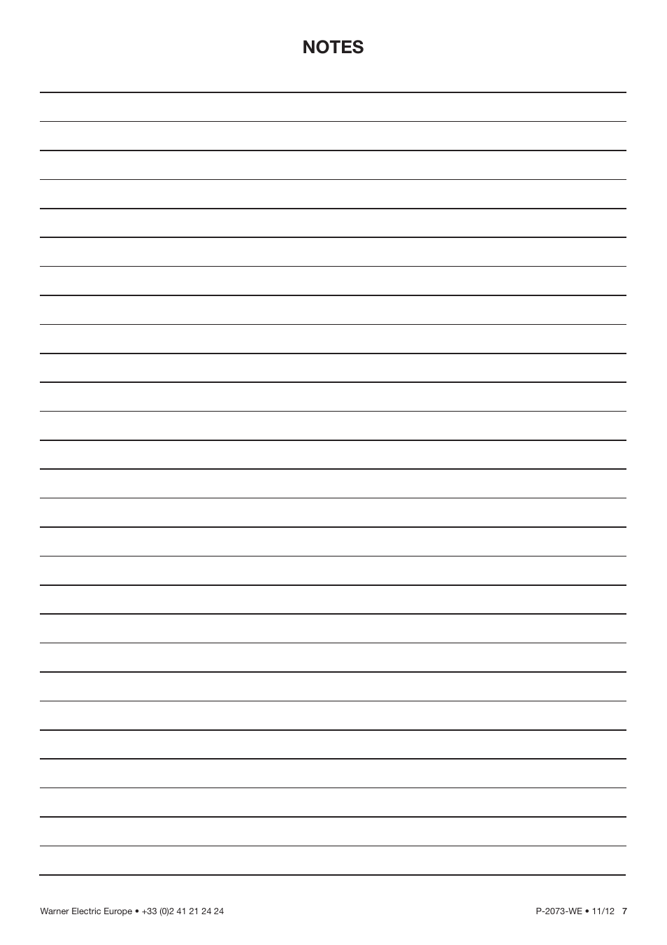 Warner Electric L 331 VAR00_VAR05 User Manual | Page 7 / 8