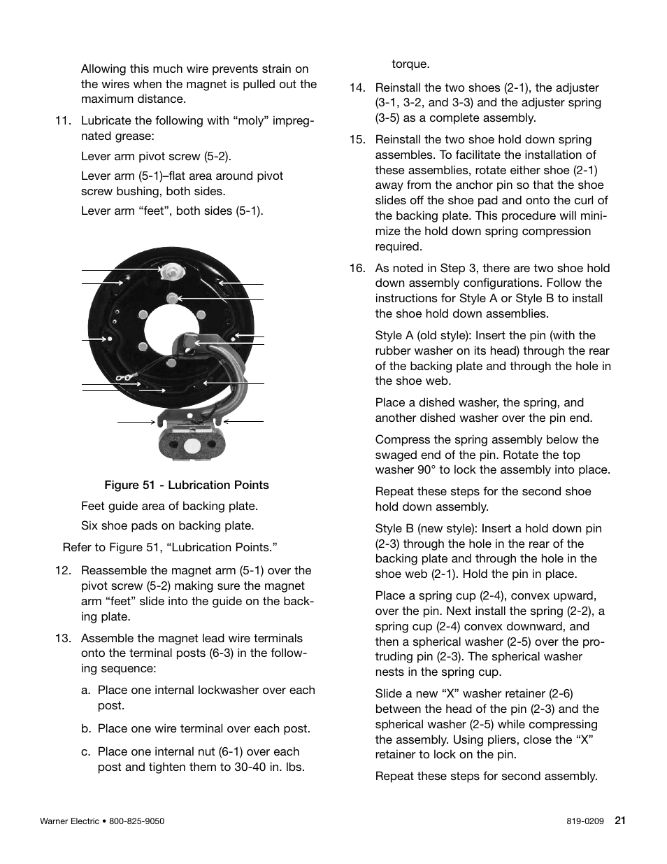 Warner Electric Electric Wheel Brake 12-1_4 x 3-1_2 Replacement User Manual | Page 21 / 26